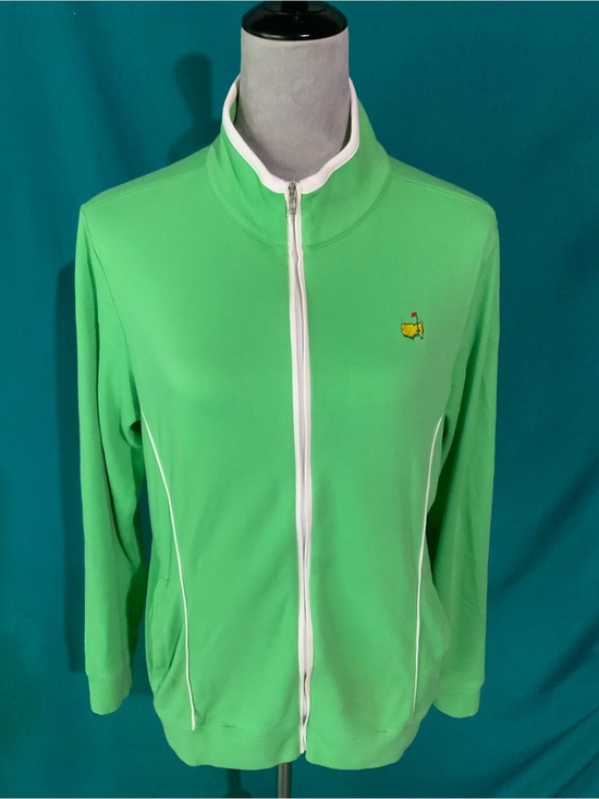 Magnolia Jackets & Blazers - Magnolia Lane Official MASTERS TOURNAMENT Lime Green Full-Zip Bomber Jacket